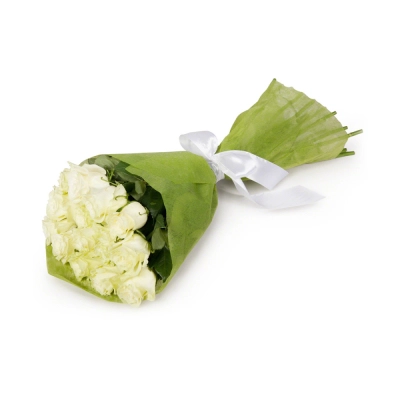 Букет из белых роз в фетре Арзамас Нижегородская область