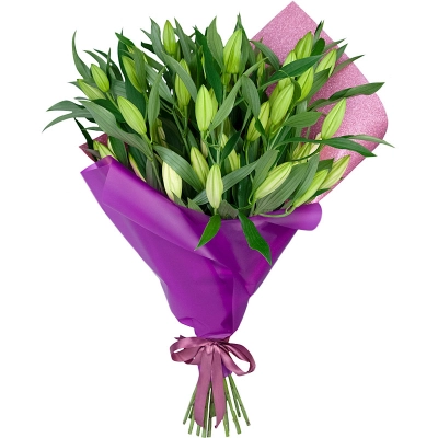 Изысканный букет из 15 свежих лилий – королевский подарок Арзамас Нижегородская область